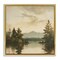 Stupell Industries Soft Beige Mountain Scenery Framed Floater Canvas Wall Art